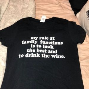 cute black tee shirt